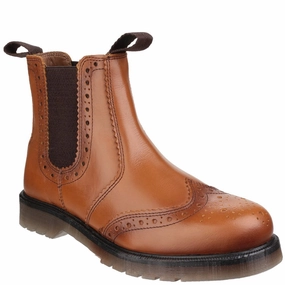 Machine Washable Amblers Dalby Pull On Brogue Boot