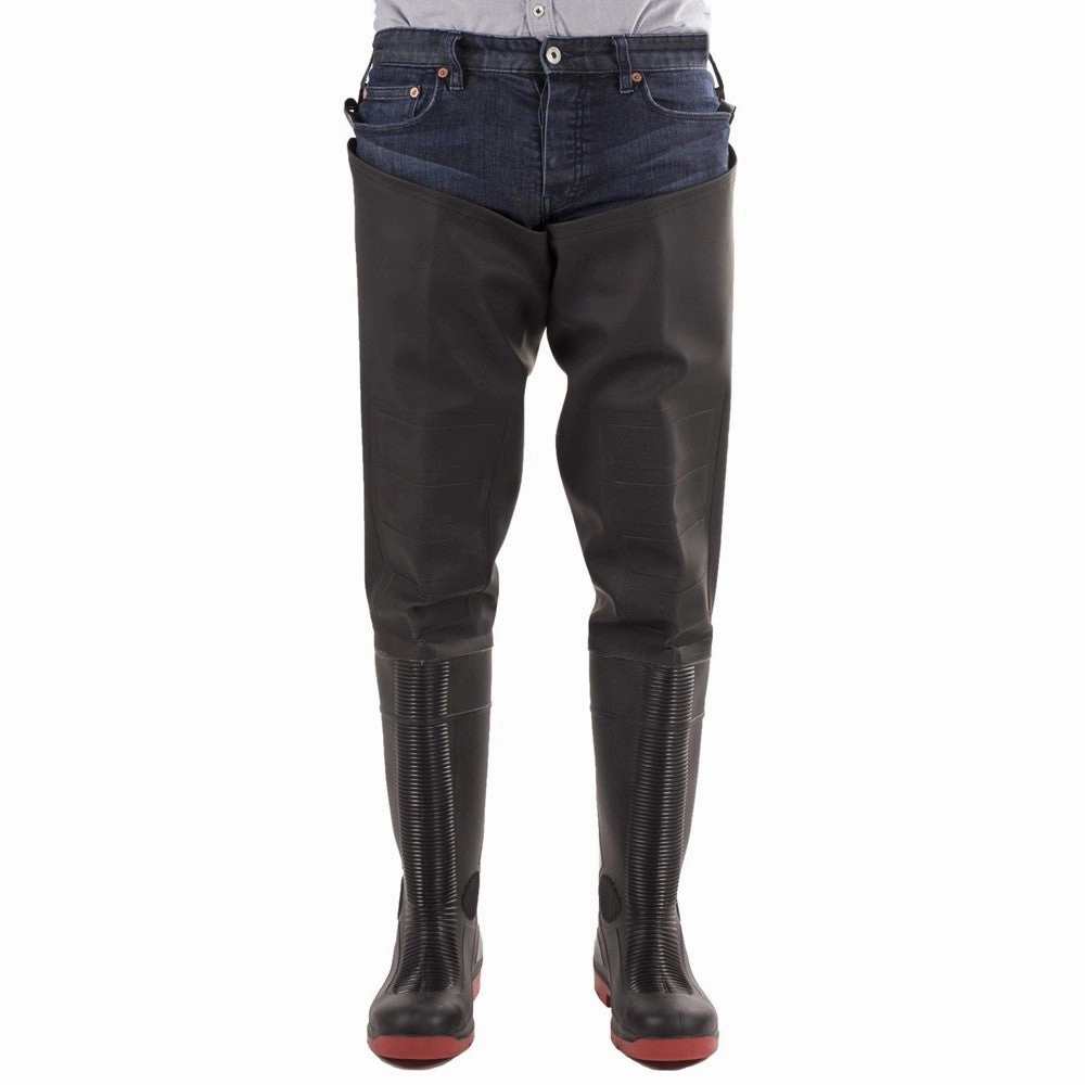 Amblers Safety Rhone Thigh Safety Waders Easy On Off Supportive Shoes