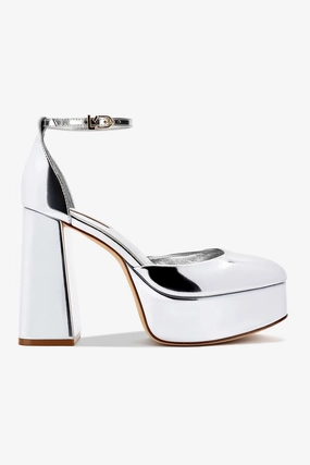 Breathable Weather Ready Ari Pump In Silver Specchio