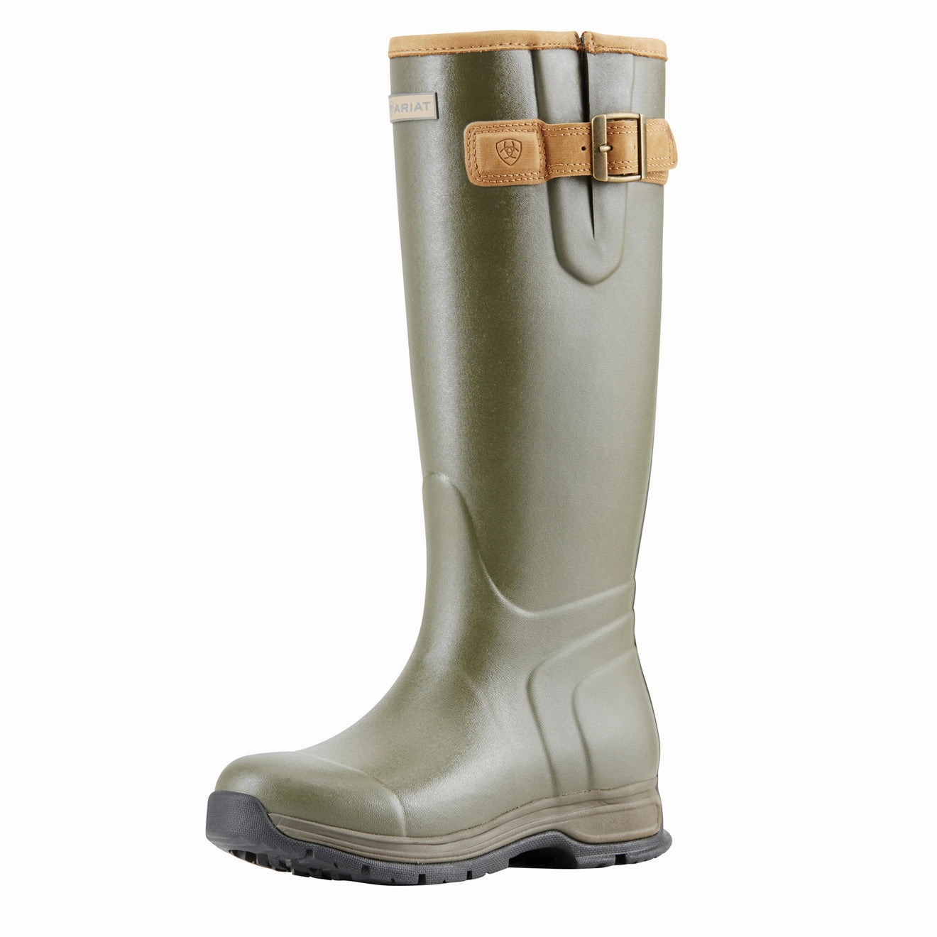 Ariat Womens Burford Insulated Wellington Olive Green Cushioned Insoles