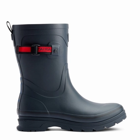 Minimal Footwear Ariat Womens Kelmarsh Mid Rubber Boot Navy