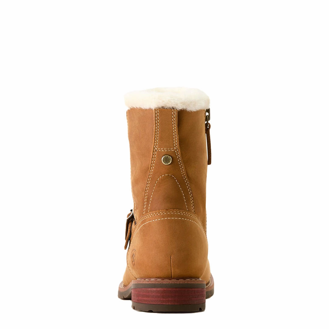 Ariat Womens Savannah Sherpa Waterproof Carmel Tan Versatile Footwear Grippy Soles