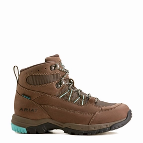 Smart Casual Footwear Ariat Womens Skyline Summit H2O Bitter Brown / Aqua
