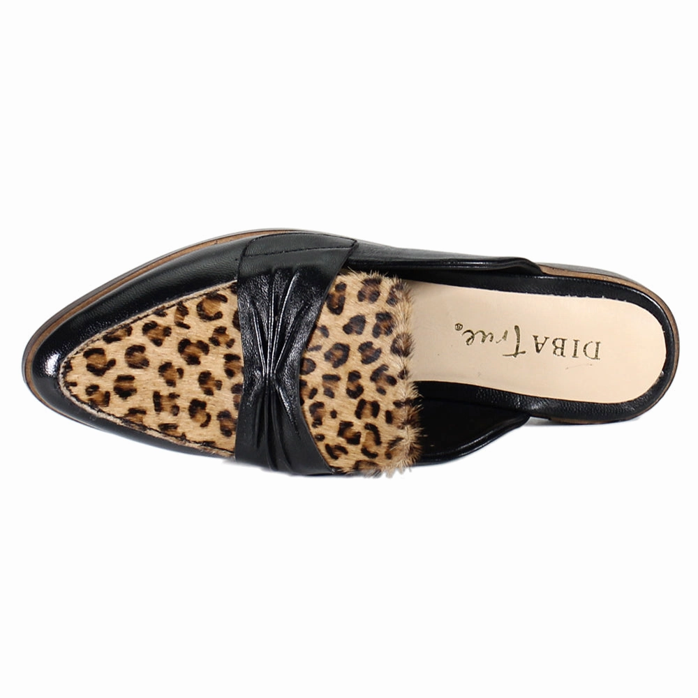 Travel Shoes Pro Comfort Au Pair Leopard Mule Loafers