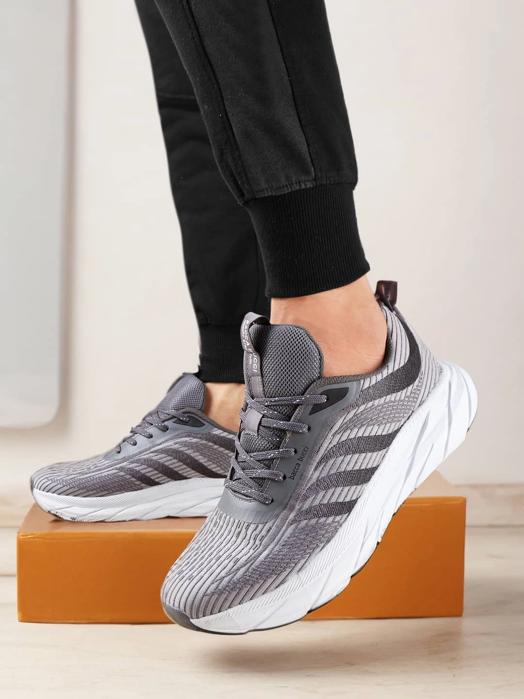 Flexible Streetwear Footwear Bacca Bucci Apex Athletic Running Shoes