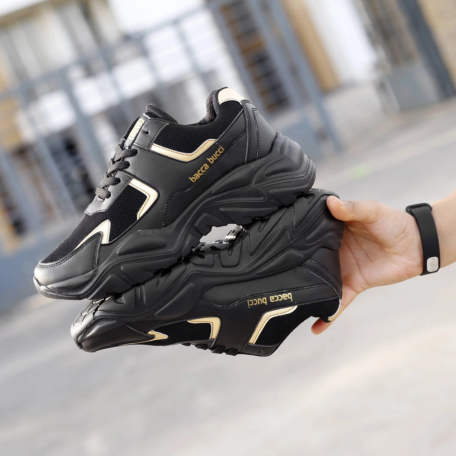 Grippy Traction Bacca Bucci Buttercup Women Chunky Platform Sneakers