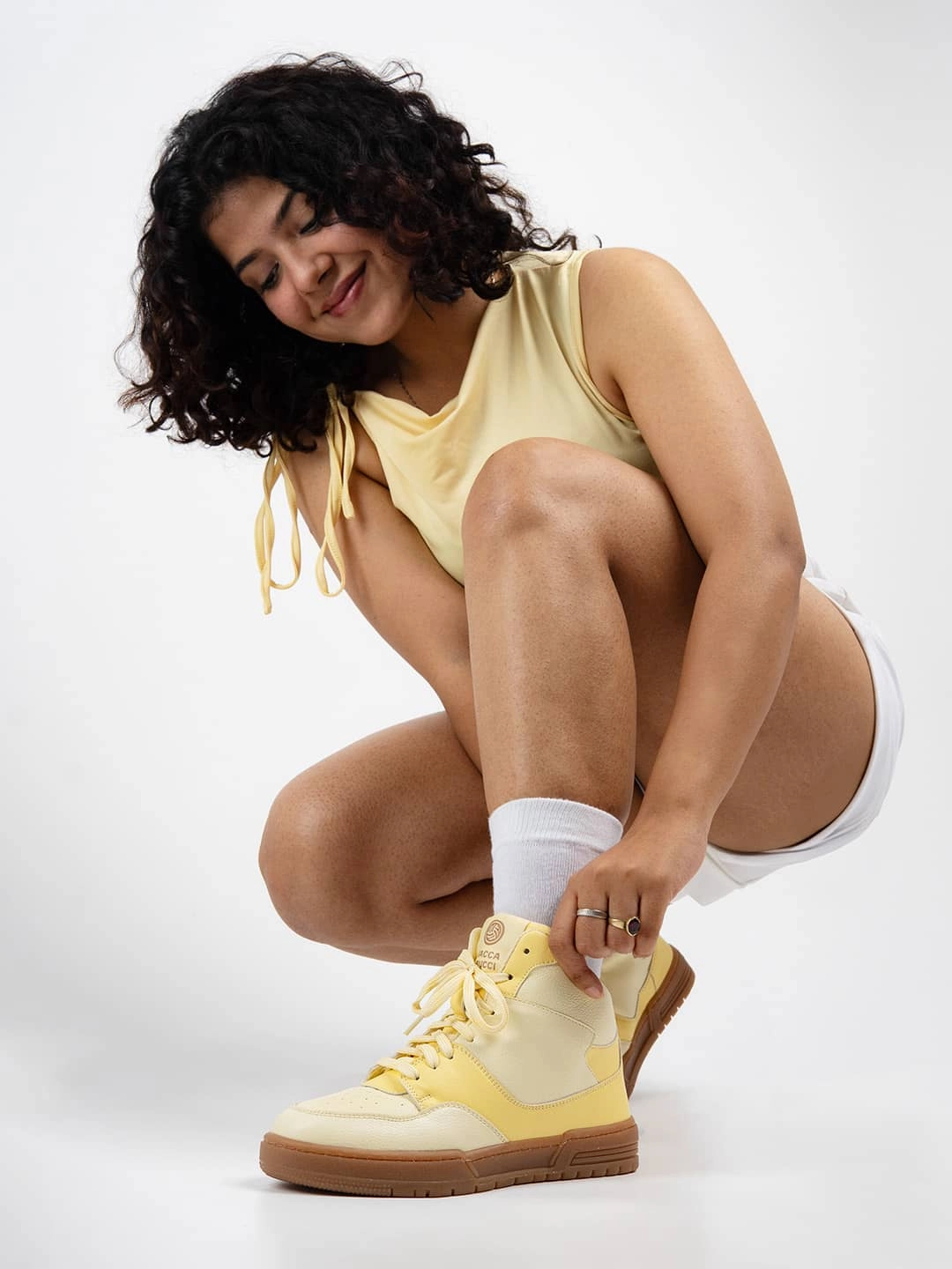 Recycled Materials Supportive Shoes Bacca Bucci Etherea Women??S Pop High-Top Sneakers