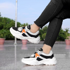 Bacca Bucci Marine Low-Top Platform Fashion Sneakers For Women | Streetwear Chunky Sneakers Comfort Technology