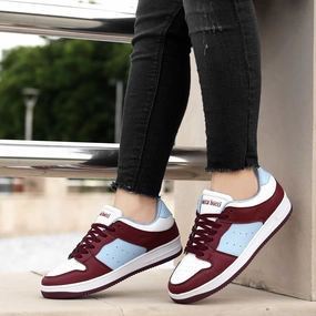 Unisex Shoes Moisture Wicking Bacca Bucci Nora Low-Top Flat Sole Sneakers For Women