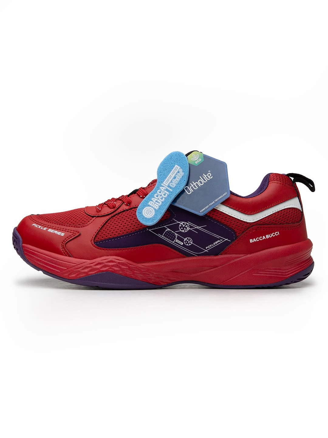 Bacca Bucci Pickle Series Court Sneakers With Ortholite Eco Insoles Breathable Mesh