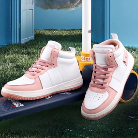 Flat Feet Shoes Bacca Bucci Stellar Mid-Top Fashion Women'S Sneakers