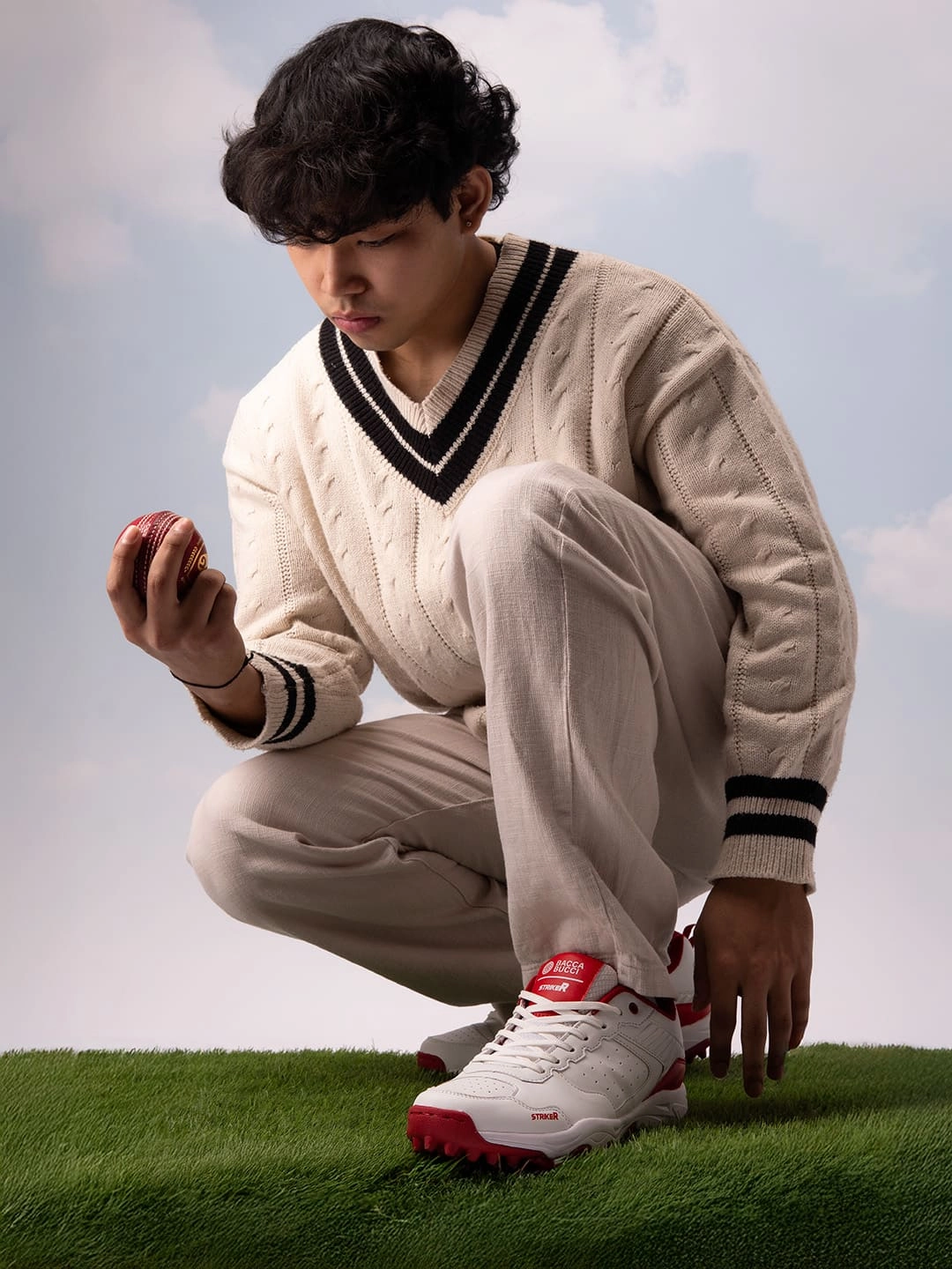 Eco Friendly Fashion Sneakers Bacca Bucci Striker Cricket Shoes