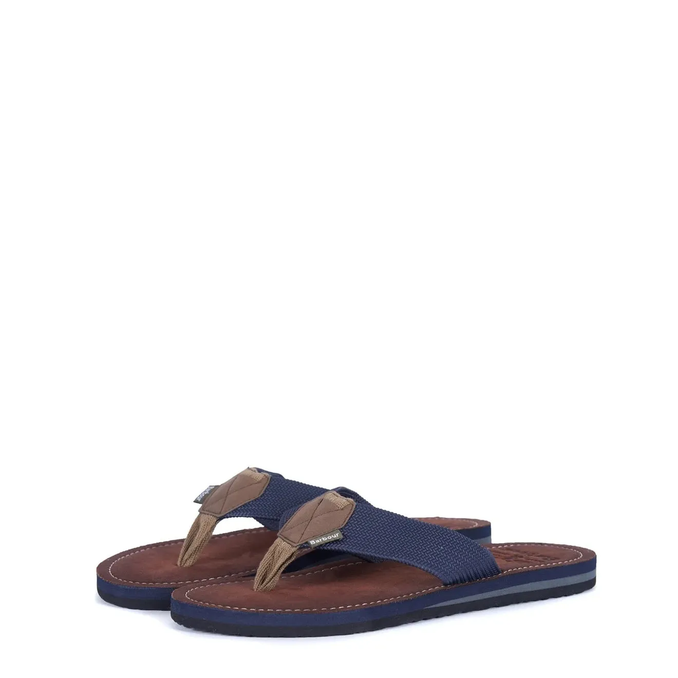 Barbour Toeman Beach Sandal Navy Travel Ready