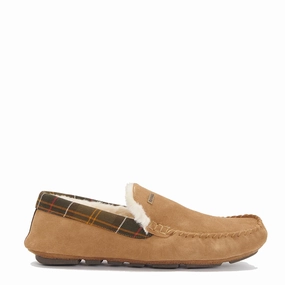 Timeless All Weather Barbour Monty Moccasin Slipper Camel Suede