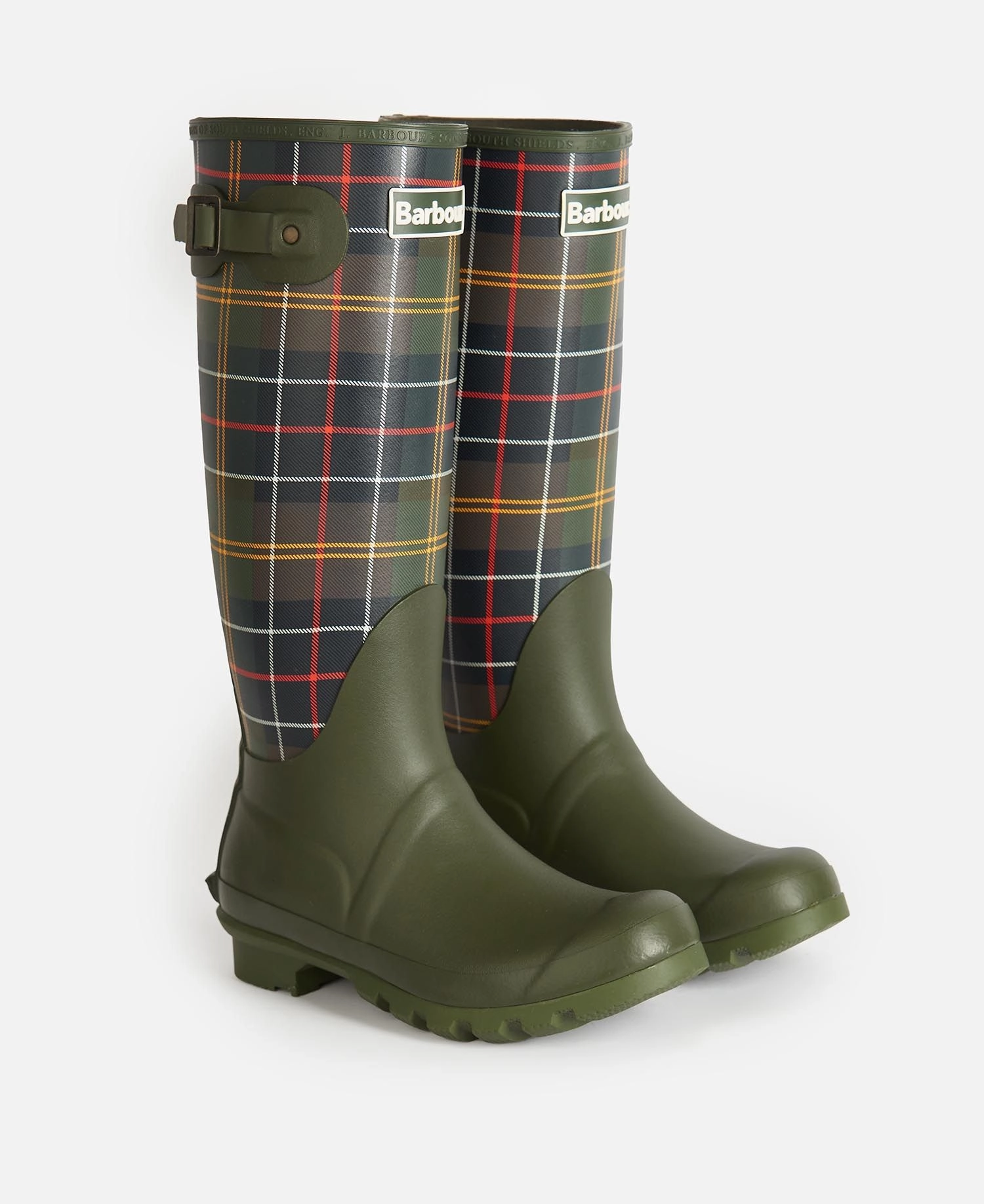 Barbour Women'S Tartan Bede Wellingtons Boots Classic Tartan Lrf0093 Tn11 Wide Fit