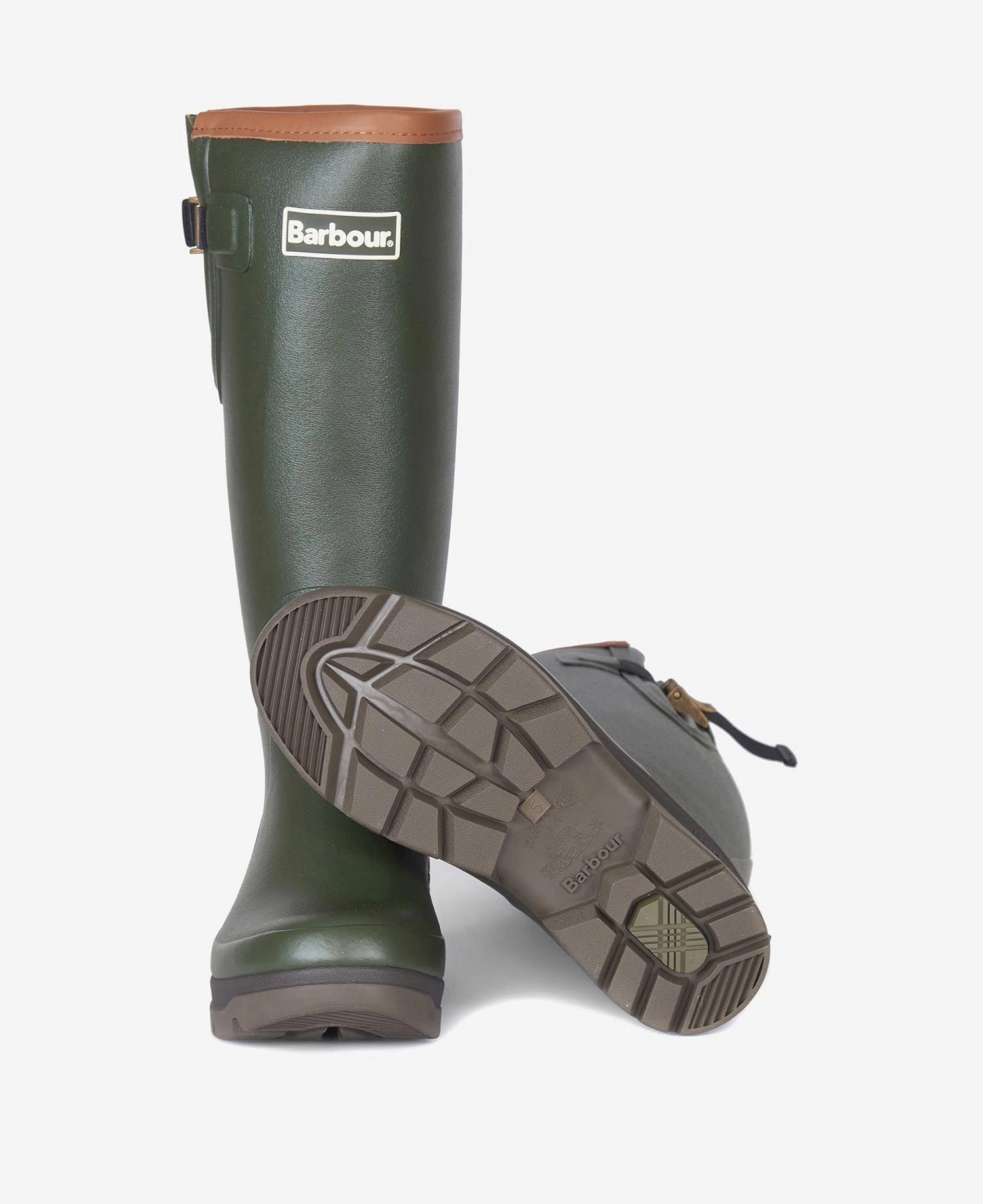 Slip On Shoes Shock Absorbing Barbour Women'S Tempest Wellingtons Boots Olive Lrf0063 Ol51