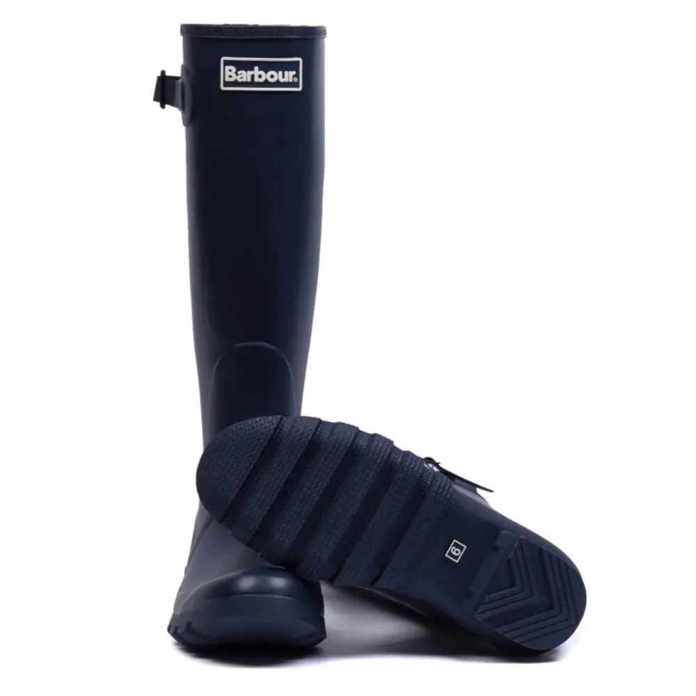 Barbour Womens Bede Wellingtons Navy Wide Fit