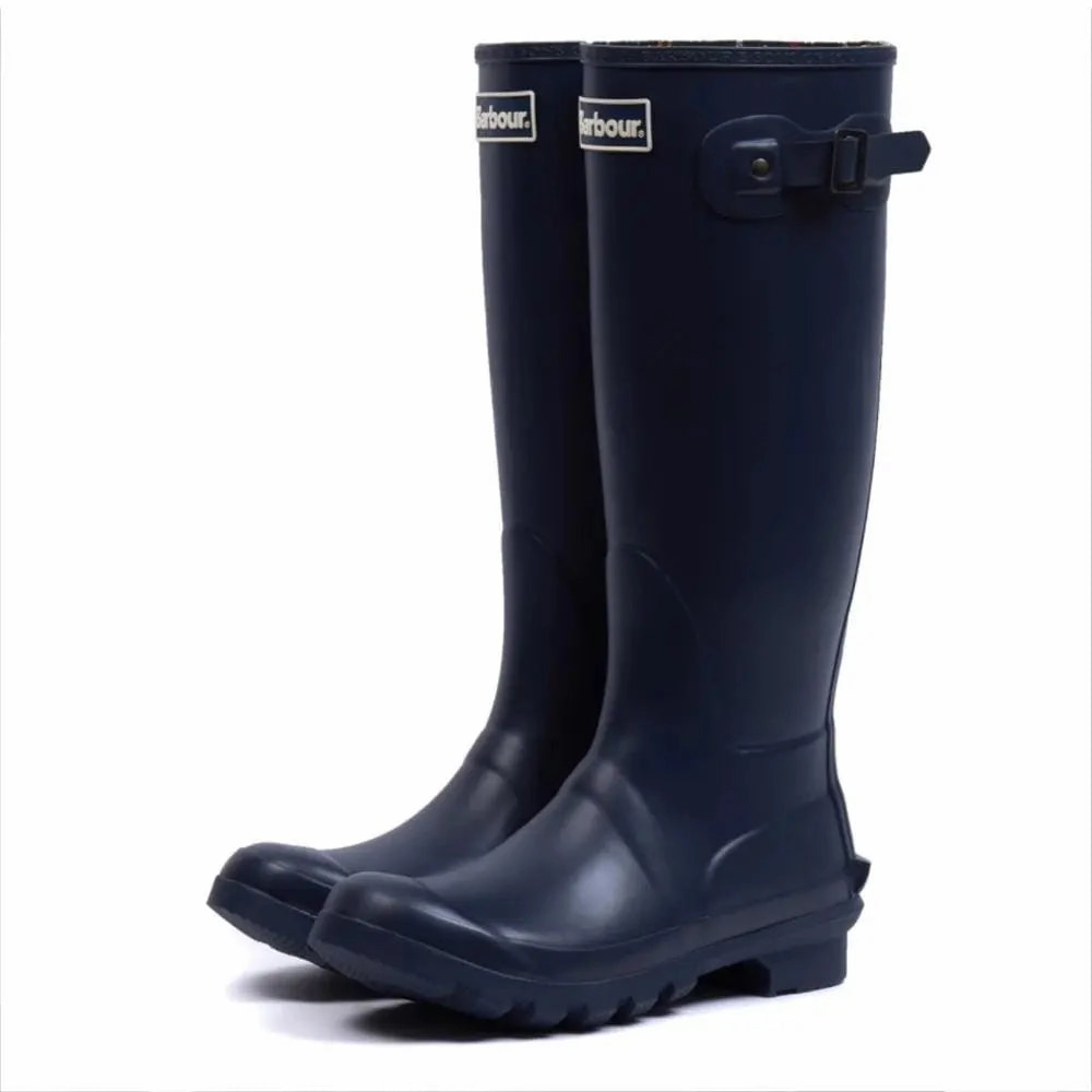 Easy On Off Barbour Womens Bede Wellingtons Navy