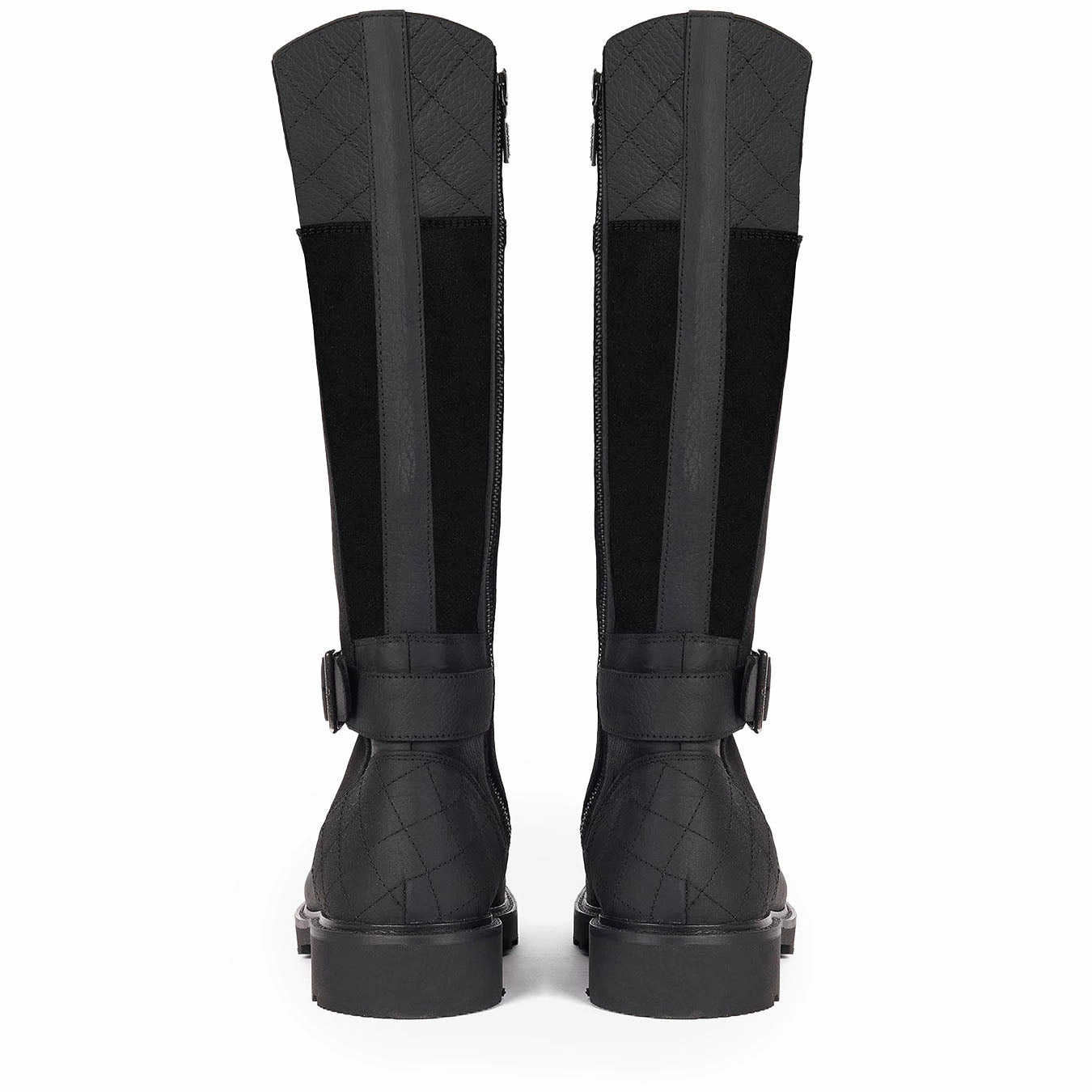 Unisex Shoes Comfort Shoes Barbour Womens Fareham Knee-High Boots Black