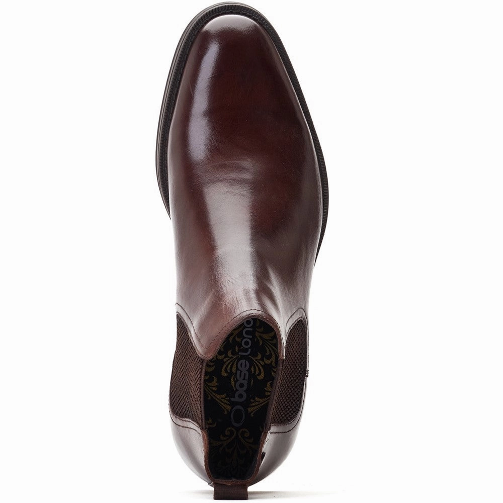 Base London Bradwell Waxy Chelsea Boot Wide Fit