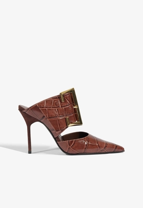 Ergonomic Beatrix Mule Croc Pump