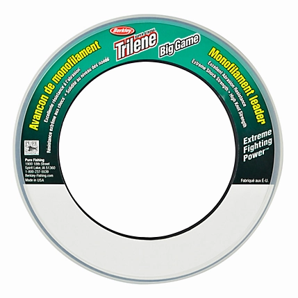 Berkley Trilene Big Game Monofilament Leader Clear Wrist Spool 55 Yard