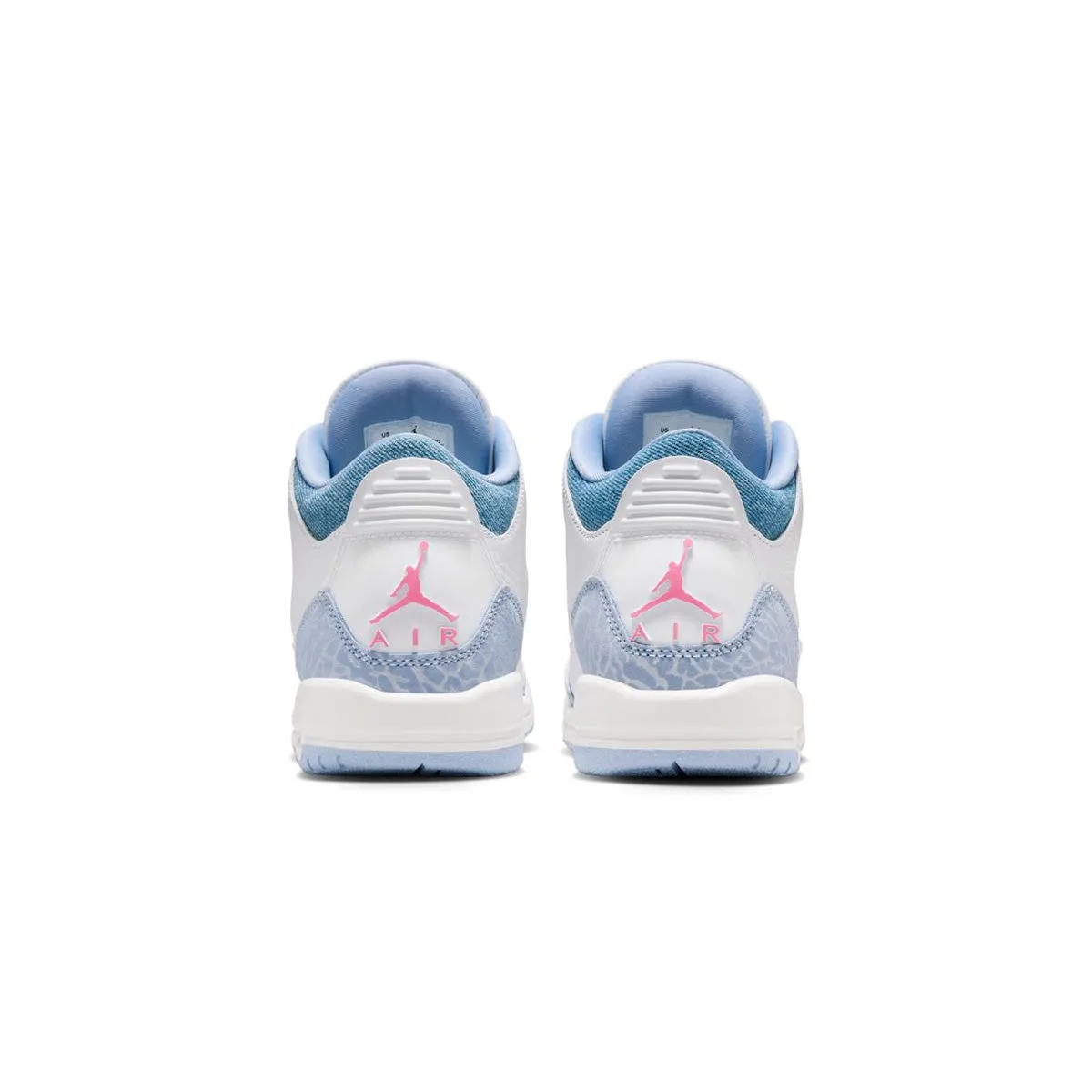 Kids Air Jordan 3 'Denim Pink Glow' Daylong Comfort Streetwear Footwear