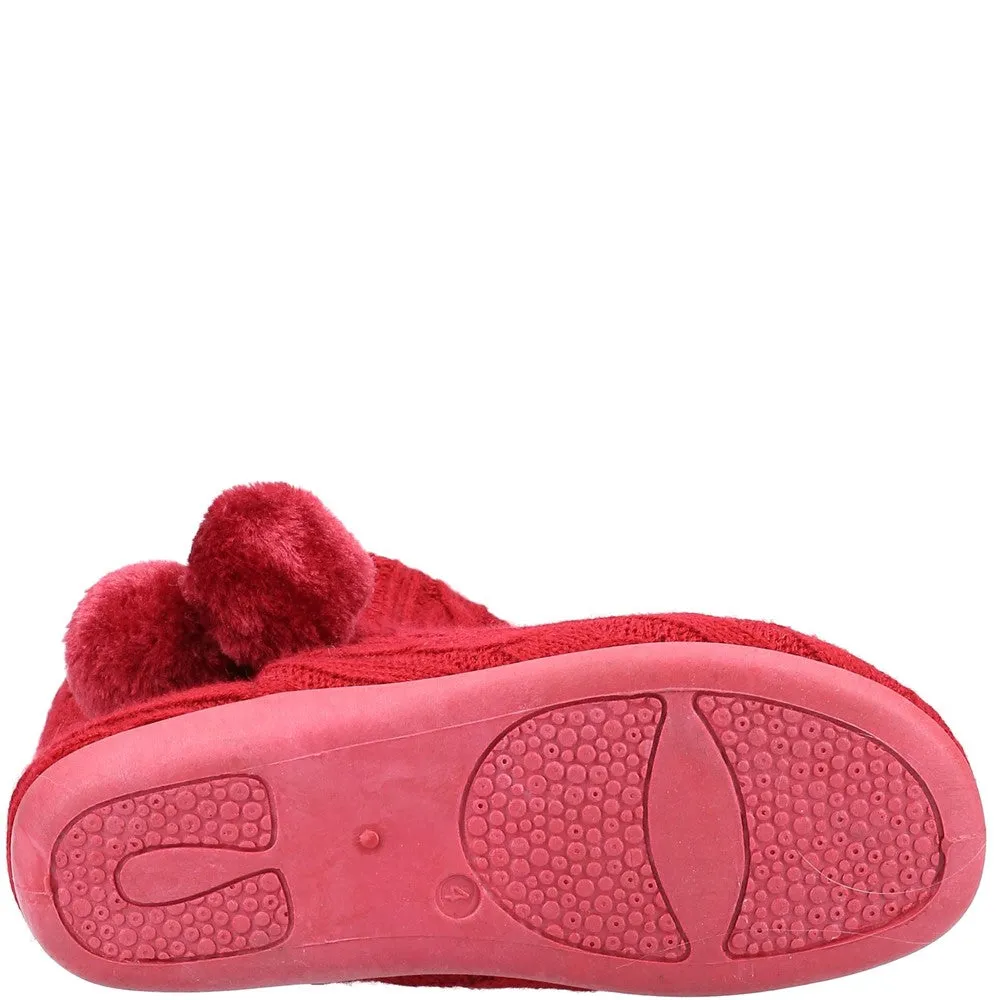 Comfort Sole Fleet & Foster Apple Knitted Bootie Slipper