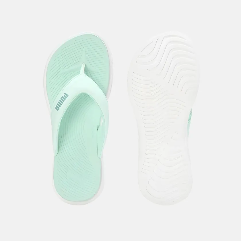 Flat Feet Shoes Cloud Comfort Puma Royalcat Softride Lumina Women'S Slipper - Warm White/Minty Burst