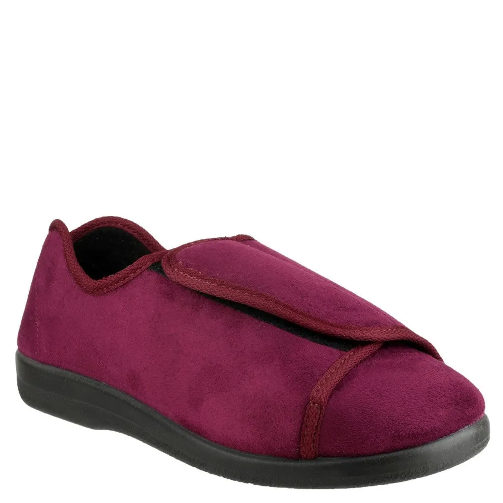 Gbs Med Med Walton Touch Fastening Slipper Comfort Heel Travel Ready