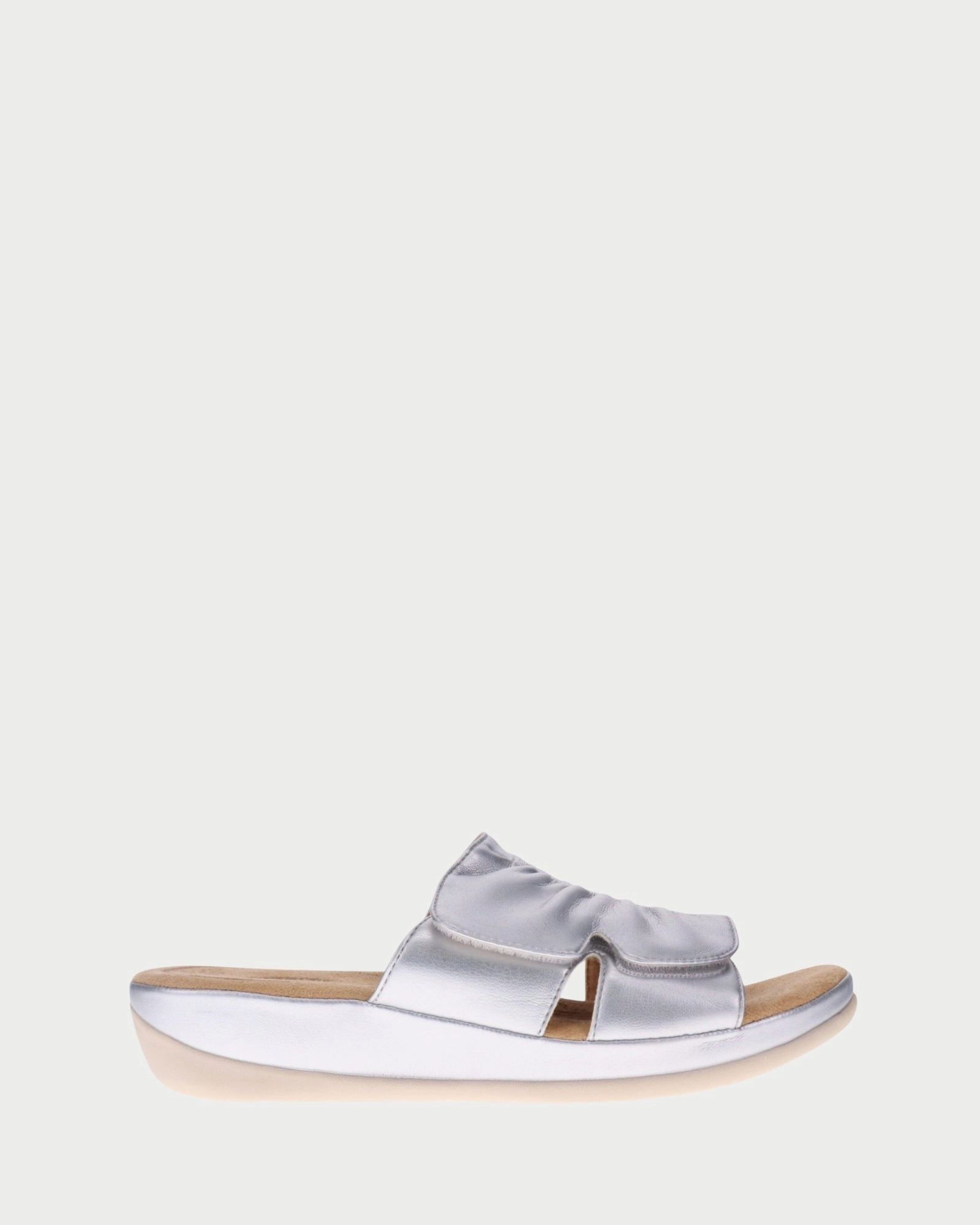 Cora Silver Slip On Shoes