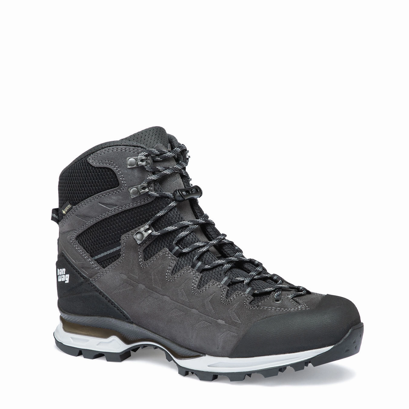 Minimalist Shoes Rugged Hanwag Makra Trek Gtx Boot Asphalt / Light Grey