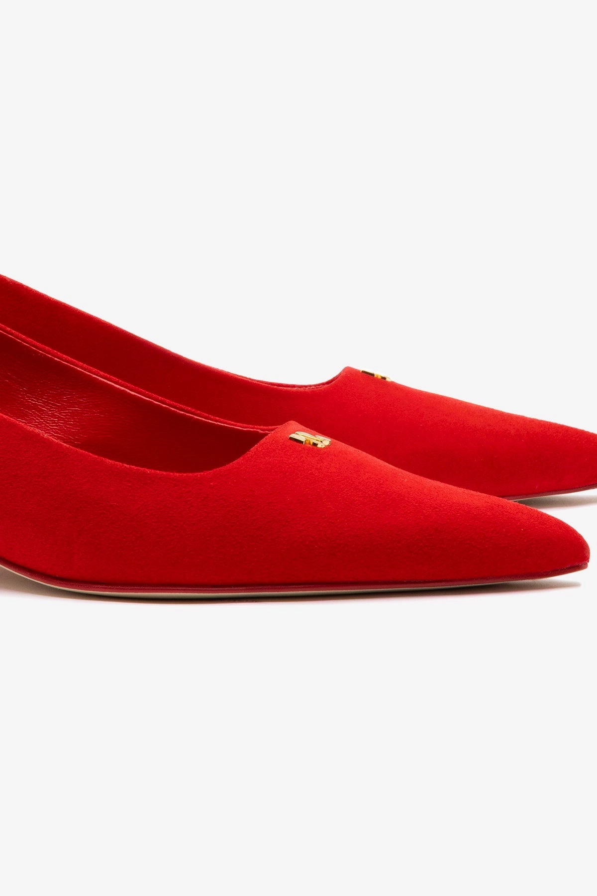 Ruth Pump In Scarlet Suede Stable