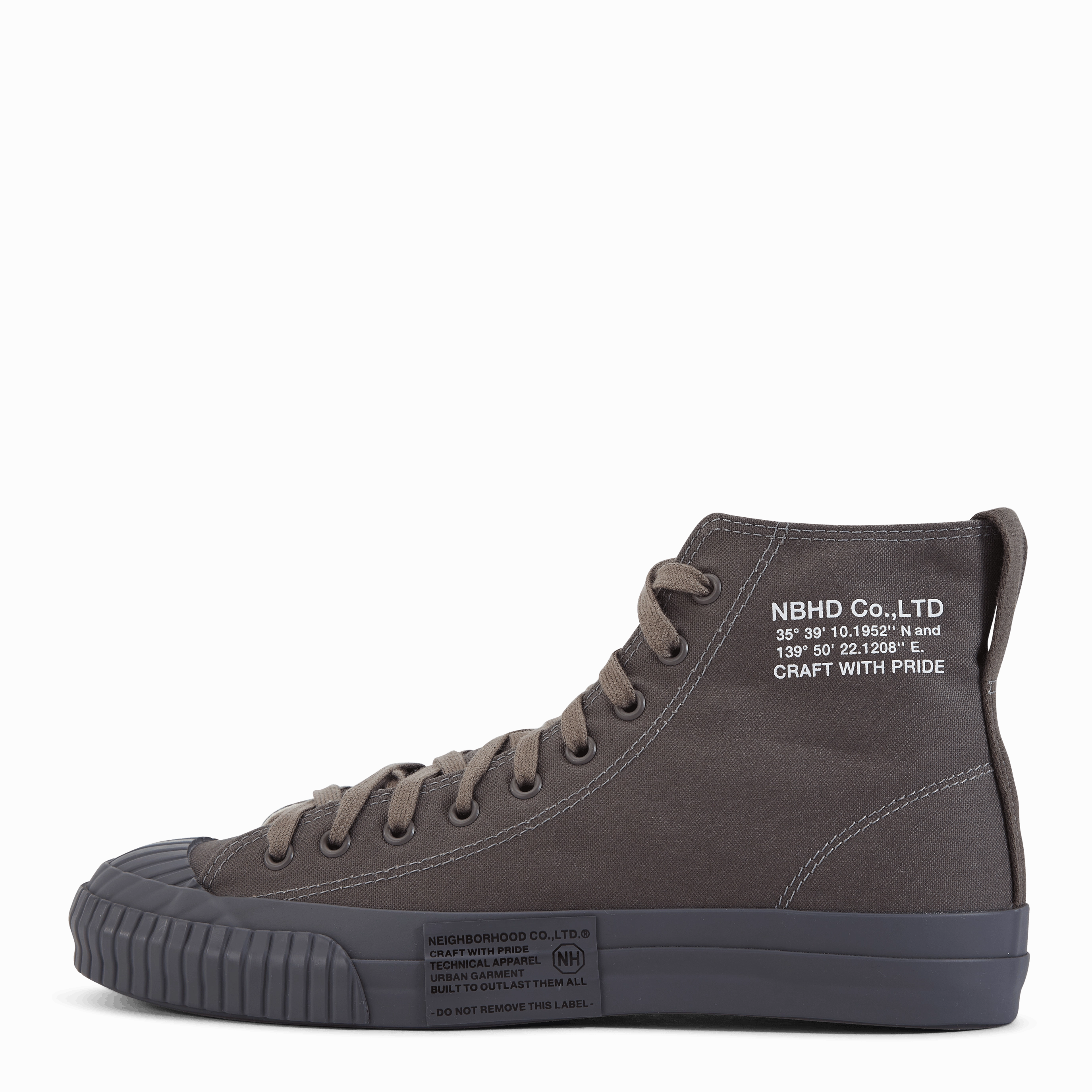 Nh X Moonstar . Gr-Hi Sneaker Gray Relaxed Fit Footwear Grippy Soles