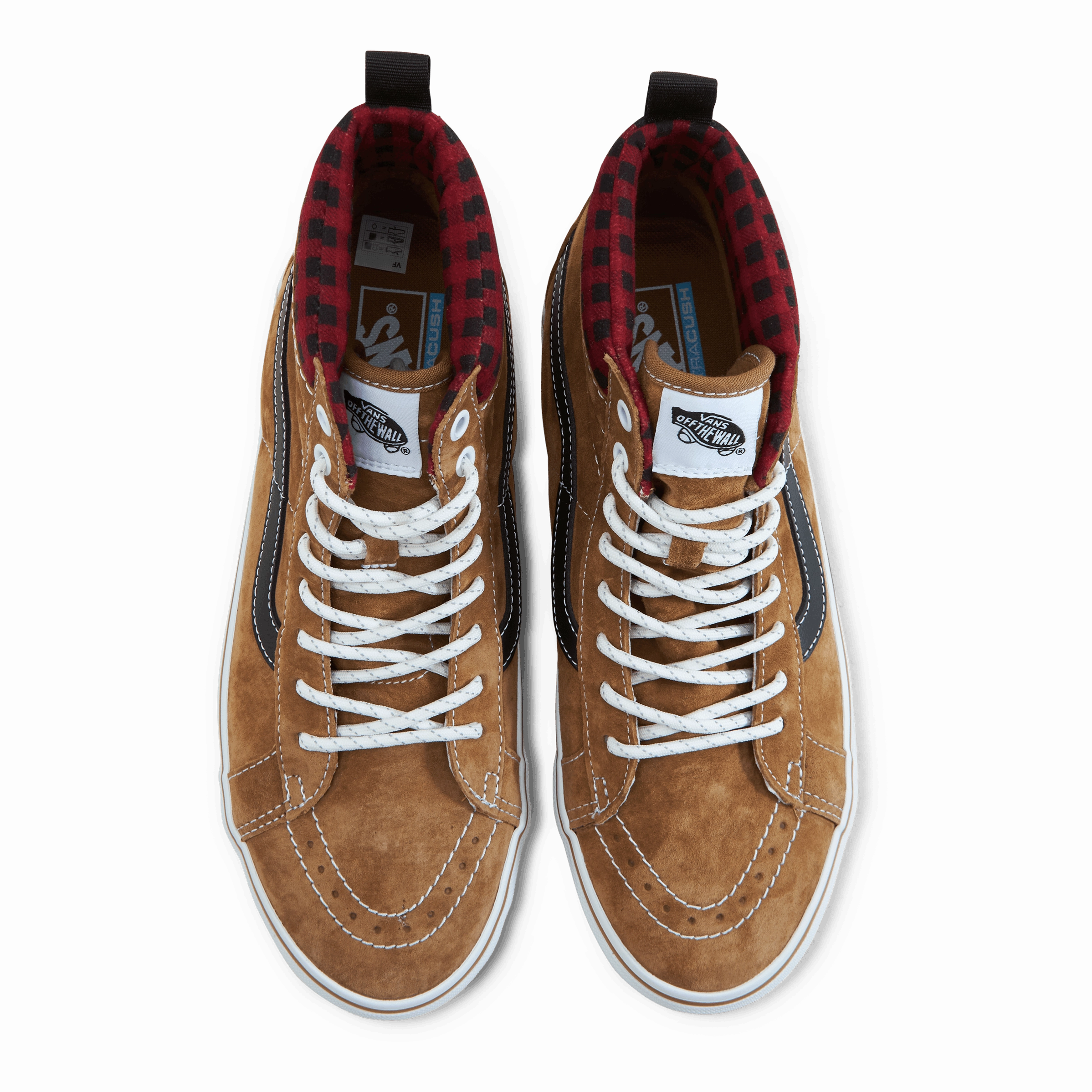 Slip Resistant Comfort Sole Ua Sk8-Hi Mte-1 Plaid Brown/Black