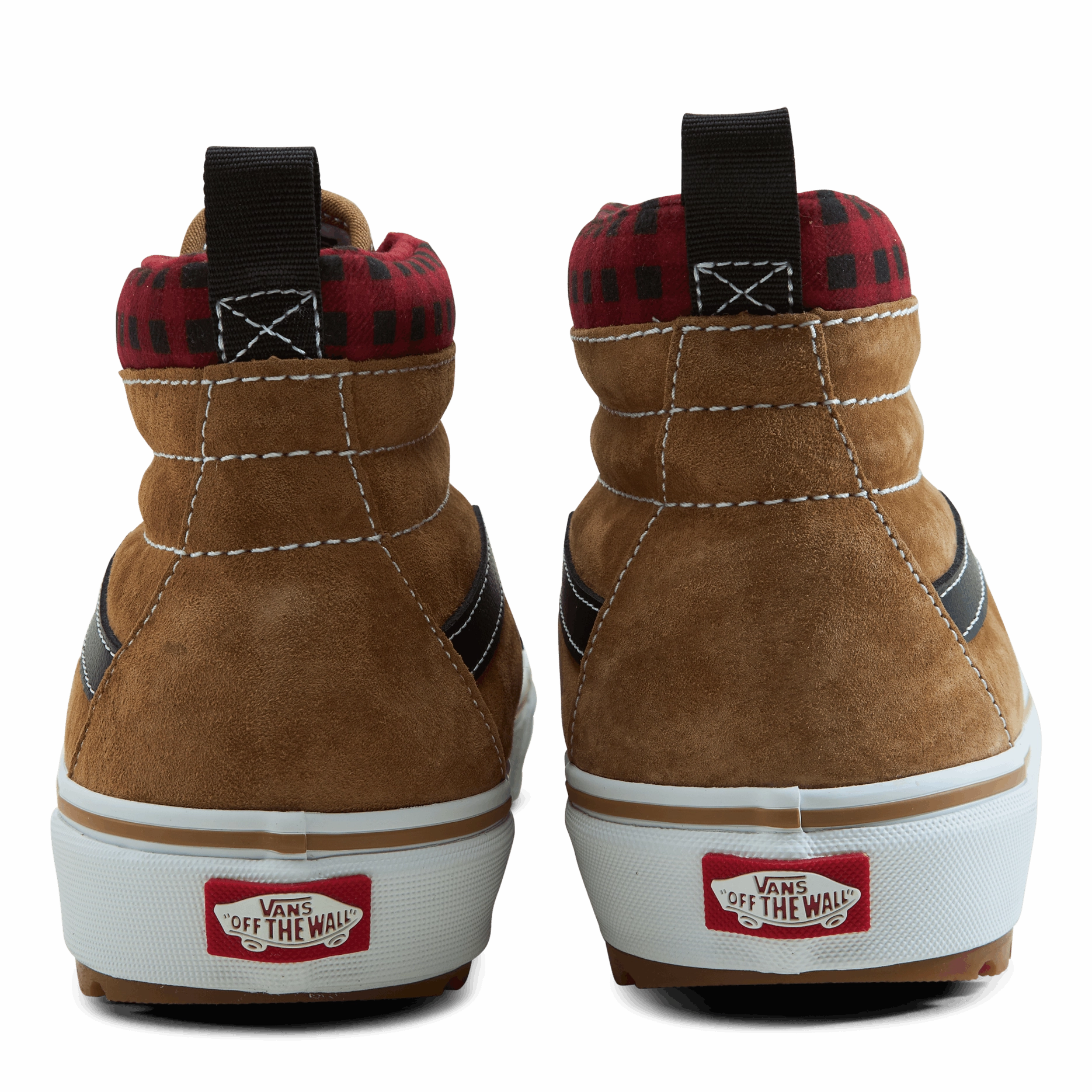 Ua Sk8-Hi Mte-1 Plaid Brown/Black Moisture Wicking Grippy Traction