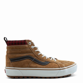 Ua Sk8-Hi Mte-1 Plaid Brown/Black Cloud Comfort