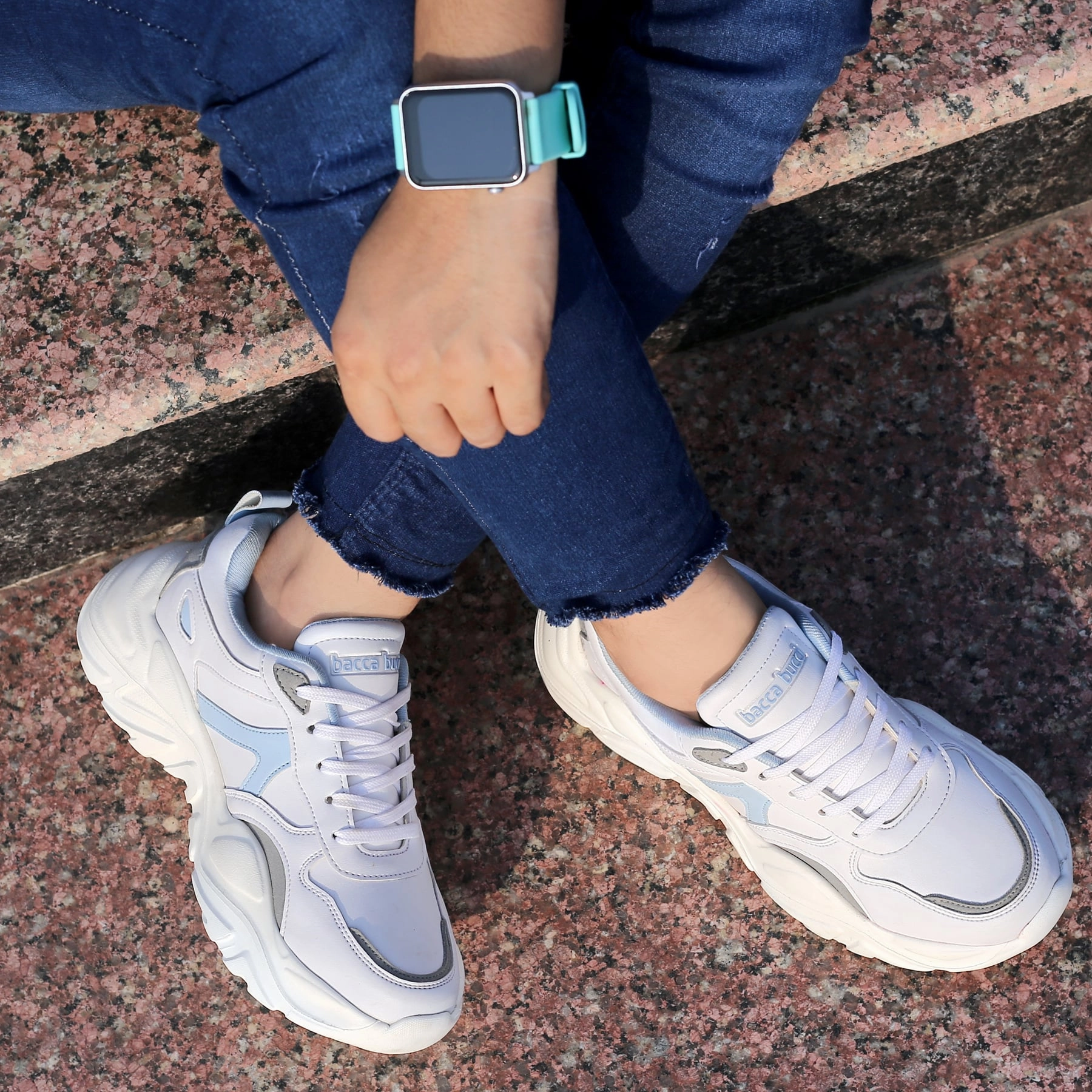 Bacca Bucci Harper Low-Top Platform Chunky Fashion Sneakers For Women Ergonomic