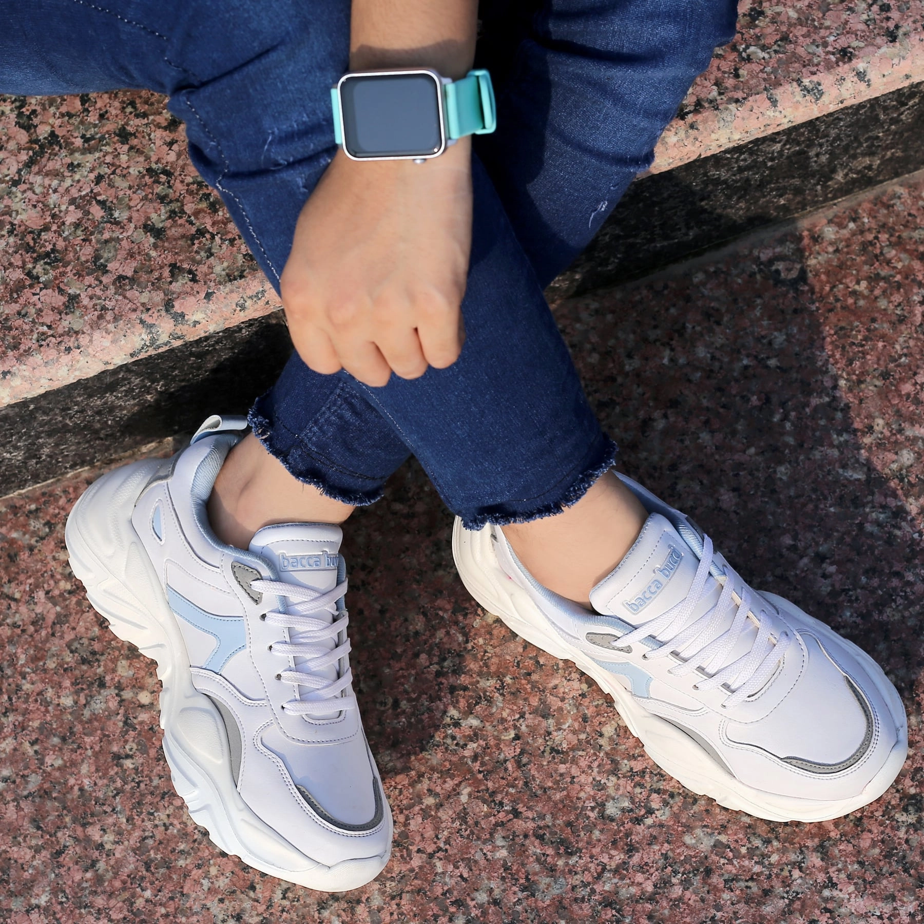 Bacca Bucci Harper Low-Top Platform Chunky Fashion Sneakers For Women Casual Comfort Weather Resistant