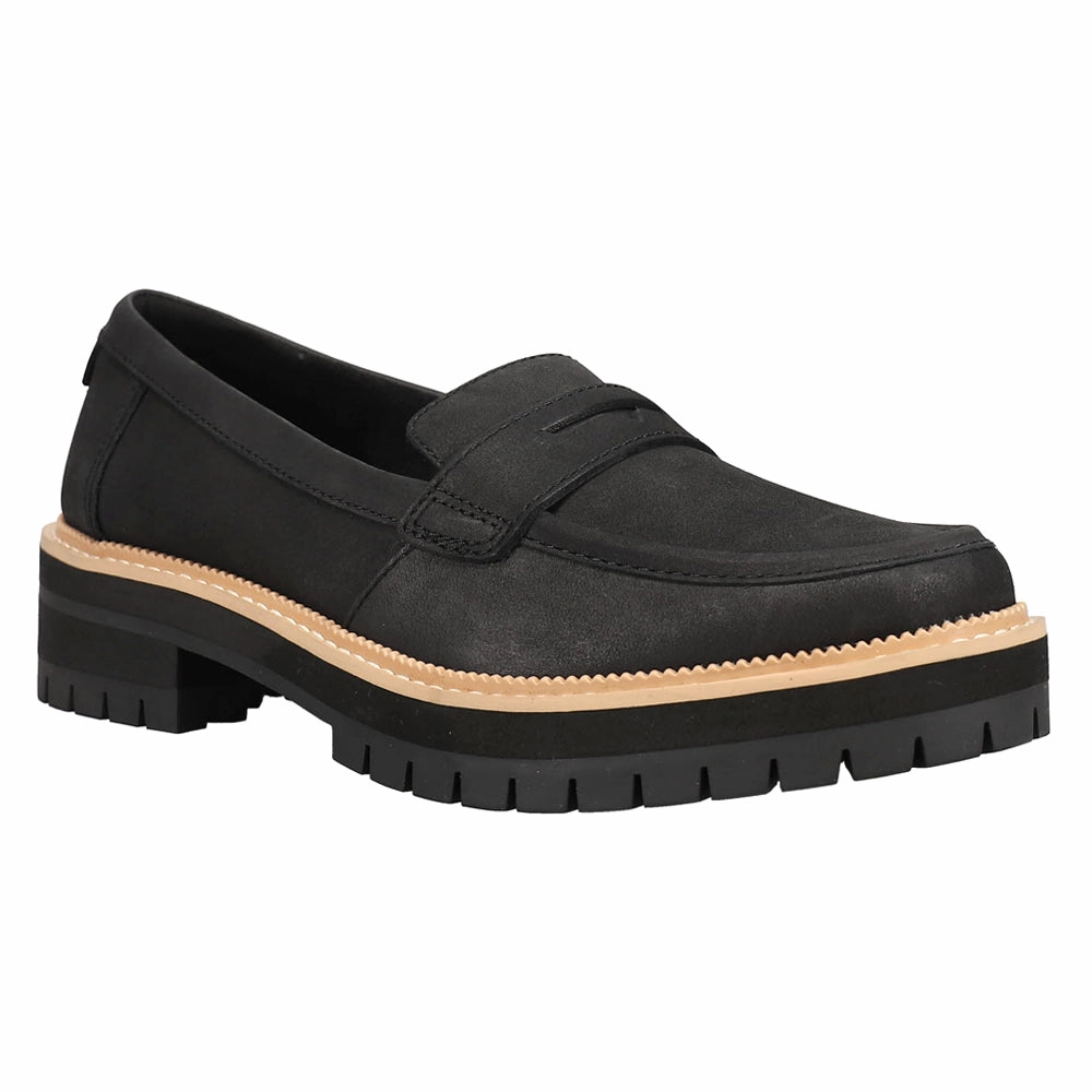 Cara Slip On Lug Sole Loafers Orthotic Friendly All Day Support