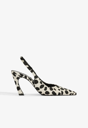 Cushioned Lexi Sling Wild Calf Hair Pump