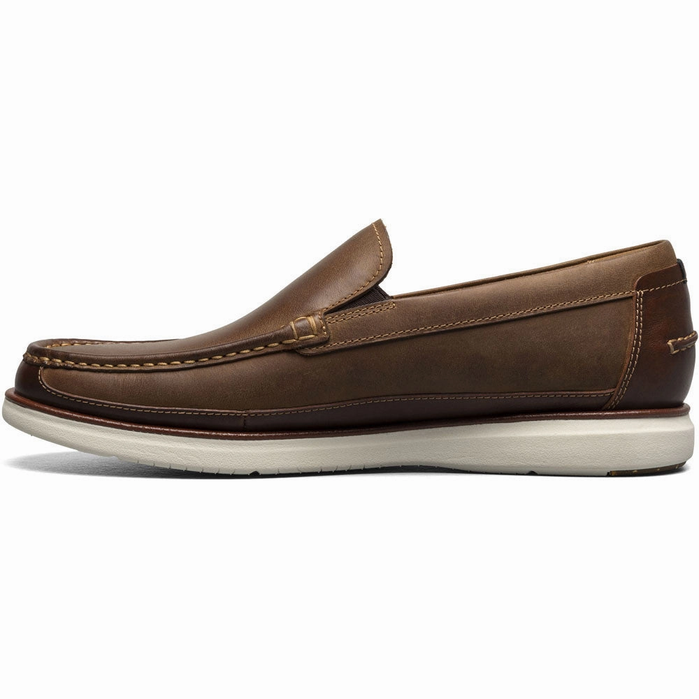 Cloud Comfort Easy Clean Florsheim Tropics Brown Chocolate Moc Toe Venetian Slip On Men'S Shoes