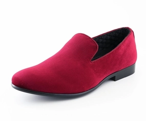 Aries Burgundy Slip On Shoes Relaxed Fit Footwear