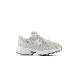 Kids 740 Bungee Lace 'Grey Matter White' Minimalist Shoes