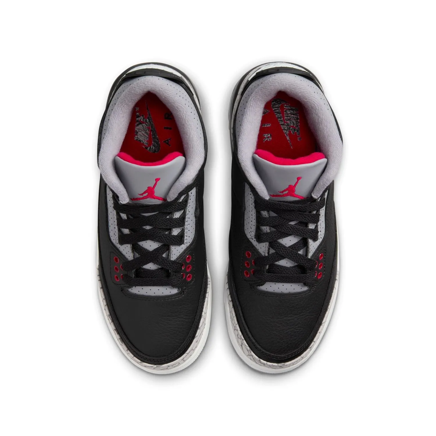 Kids Air Jordan 3 Retro 'Black Cement' Lightweight Shoes