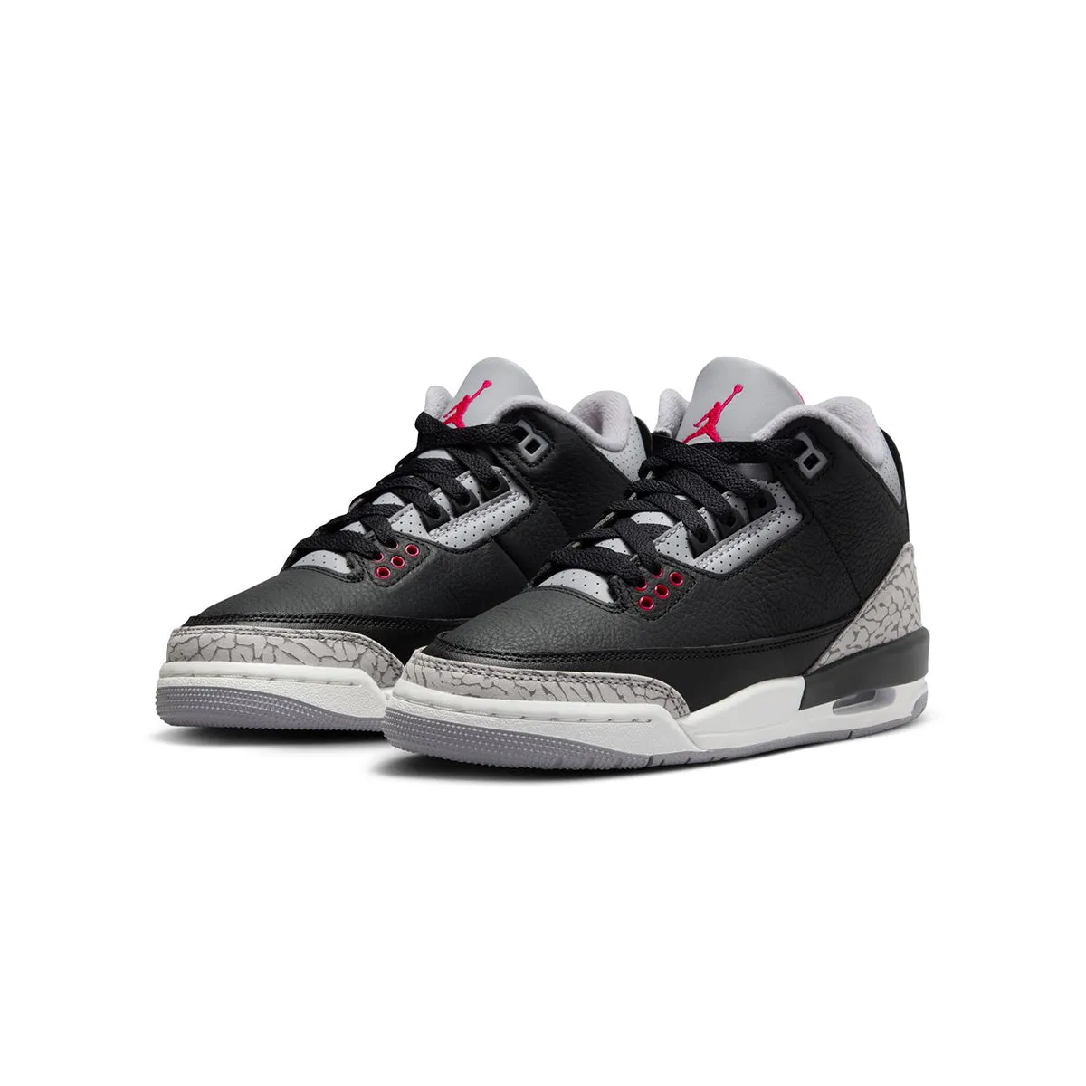 Kids Air Jordan 3 Retro 'Black Cement' Smart Casual Footwear Supportive