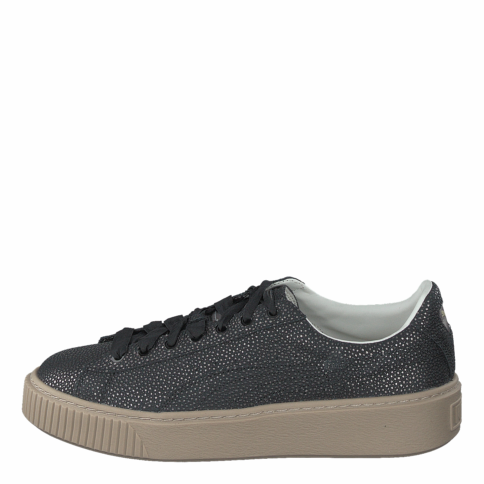 Basket Platform Lux Womens Black Everyday Sneakers