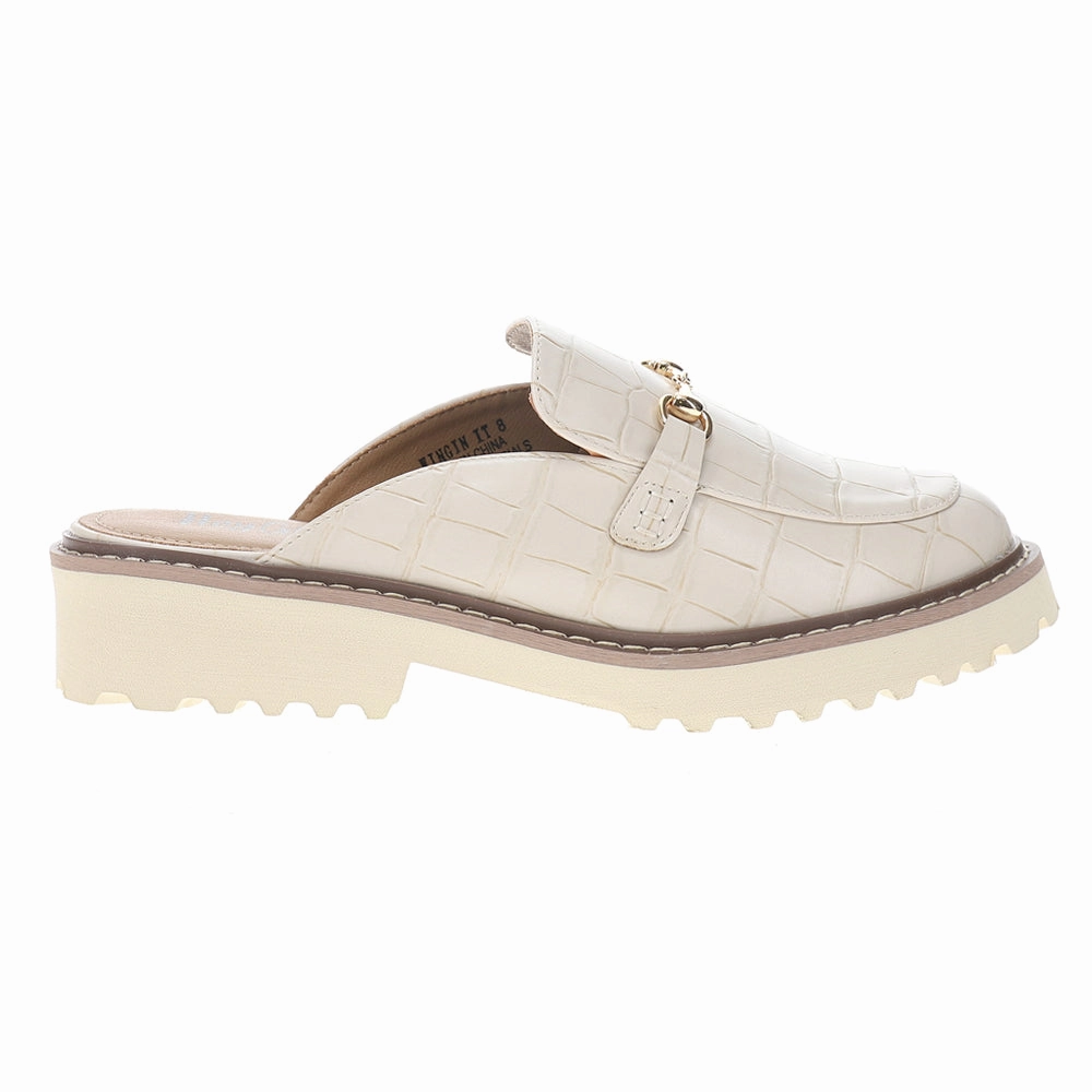Premium Comfort Wingin It Embossed Lug Sole Mules