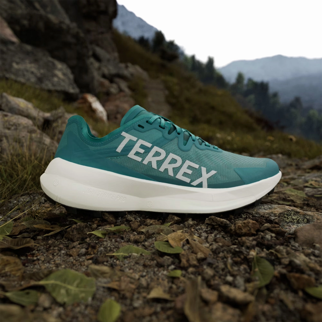 Adidas Terrex Agravic Speed Running Shoe Pure Teal / Grey One / Core Black Modern Classic