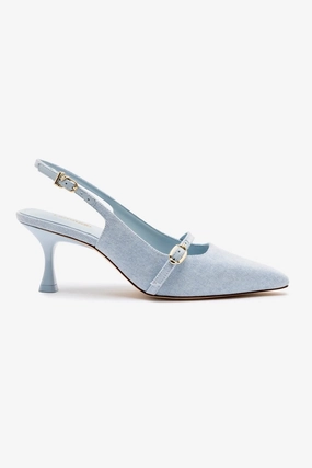 Ines Pump In Maya Denim Grippy Soles Casual Comfort